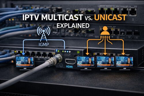 IPTV Multicast vs. Unicast Explained (Bandwidth, IGMP, and Real-World Deployments)